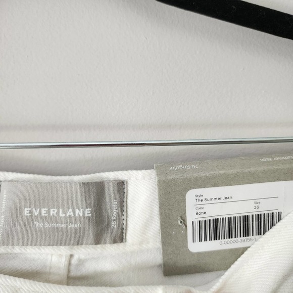 Everlane The Summer Jean Super Soft in Bone Size 26 NWT - Picture 10 of 11